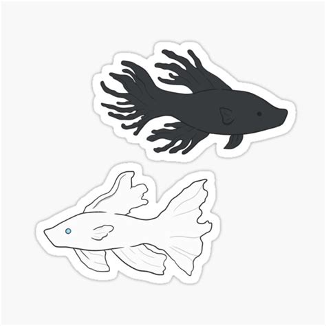 "Geto and Gojo Fish " Sticker for Sale by Narumyw | Redbubble