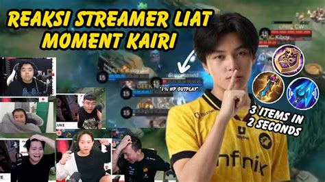 Reaksi Streamer Liat Moment Gg Lancelot Kairi Onic Vs Geek Game