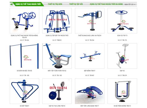 CƠ SỞ TRỰC TIẾP SẢN XUẤT DỤNG CỤ THỂ THAO NGOÀI TRỜI CHO CÔNG VIÊN GIÁ RẺ