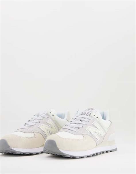 New Balance 574 Trainers In Off White And Grey Asos