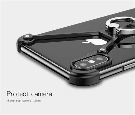 New X Shaped Aluminum Metal Shockproof Bumper Mobile Phone Case Frame