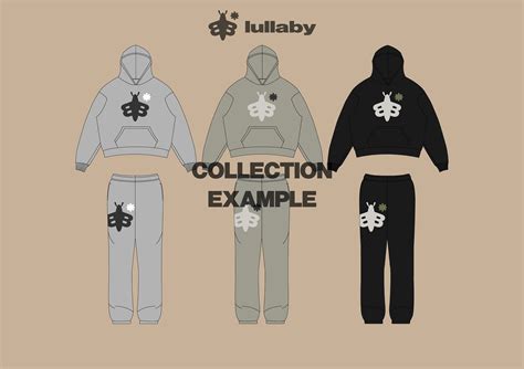 Streetwear Tracksuit Template Flared Set Pack Vector Mockup Etsy