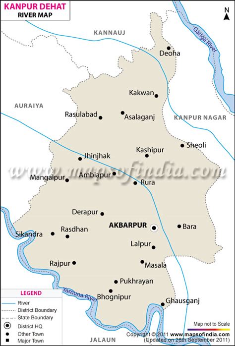 Kanpur Dehat River Map