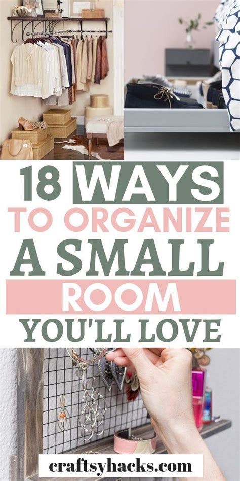 40 Ways To Organize A Small Bedroom Small Bedroom Storage Small Room