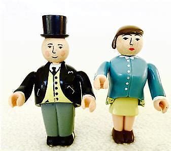 RARE Lot Wooden Thomas Train SIR TOPHAM HATT & LADY HATT Articulated ...