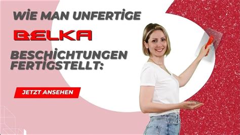 Um Eine Angefangene Belka Wandbeschichtung Fertigzustellen Folgen Sie