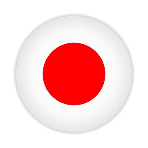 Round Flag Of Japan Vector Illustration Vector Art At Vecteezy