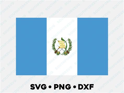 Guatemala Bandera Nacional svg png dxf vector diseño gráfico - Etsy México