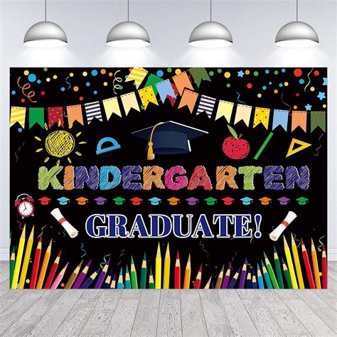 7×5ft Kindergarten Graduation Class Of 2023 Backdrop Graduate Congrats Pre K Congrats Grad