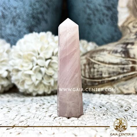 Rose Quartz Crystal Polished Point Gaia Center Crystal Shop In Cyprus