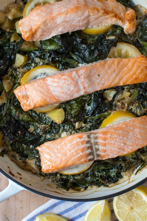 Lachs Aus Dem Ofen Mit Spinat Und Kartoffeln Tastesheriff