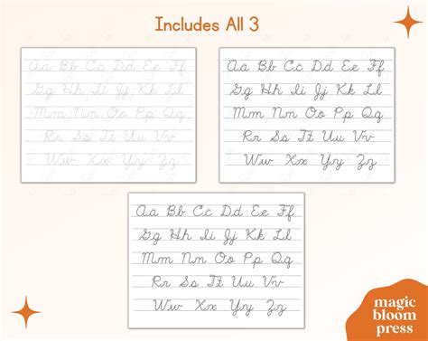 Cursive Alphabet Tracing Worksheet Printable Cursive Alphabet Tracing