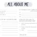 All About Me Co Worker Questions Etsy