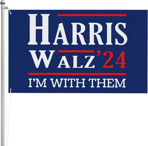 Kamala Harris Waltz Flag Harris Tim Walz Flag Im With Them