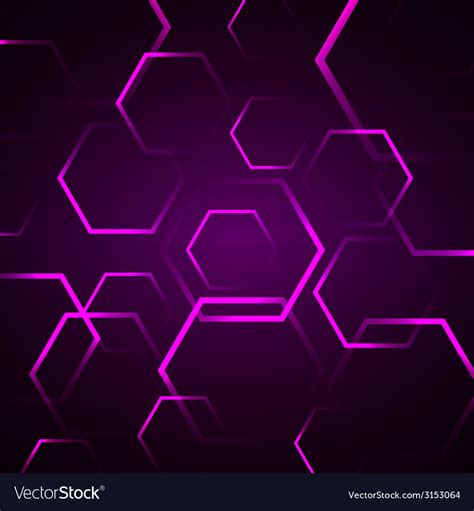 Abstract Background With Violet Hexagon Royalty Free Vector