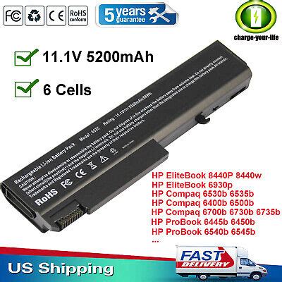 B Laptop Battery For Hp Compaq B B B Elitebook P