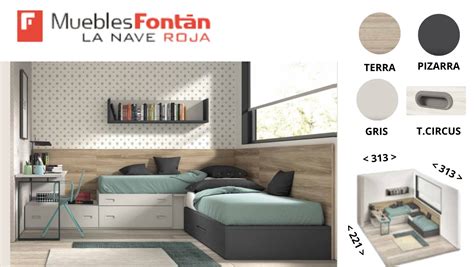 DORMITORIO JUVENIL camas modulares Muebles Fontán