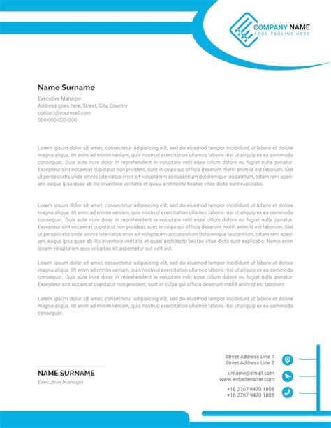 Premium Vector Modern Minimalist Business And Corporate Letterhead