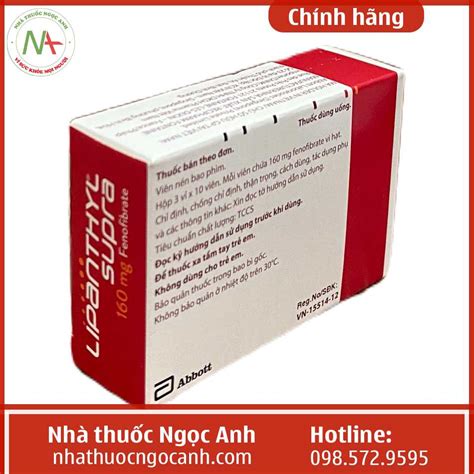 Thuốc Lipanthyl Supra 160mg là thuốc gì giá bao nhiêu mua ở đâu