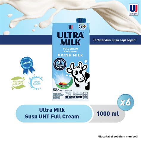 Promo Ultra Milk Susu Uht Full Cream L Paket Isi Pcs Diskon Di