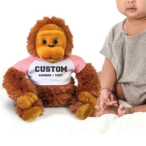 Jual Boneka Orang Utan Bisa Costum Gambar Dan Text Kualitas Terbaik