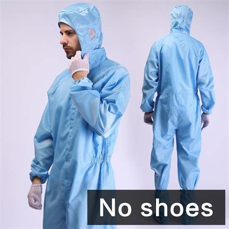 Clean Room Overall Jumpsuit Coverall Esd Ppe Suit Washable Reusable