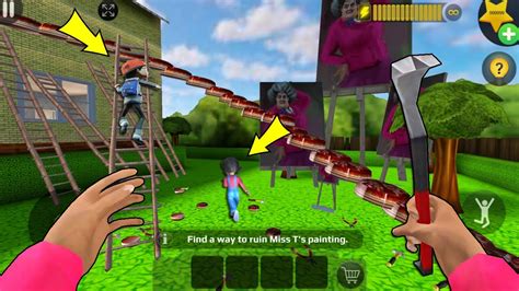 Scary Teacher 3d Mod Menu Troll Miss T In Scay Teacher 3d New