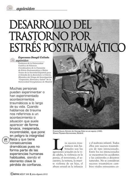 PDF Desarrollo del Trastorno por Estres Postraumático