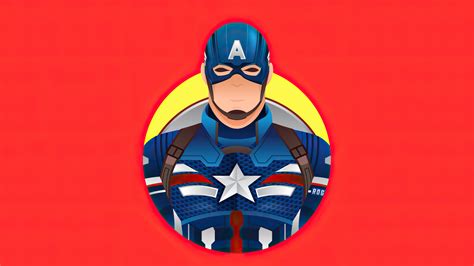 Captain America K Minimalism Wallpaper Hd Superheroes Wallpapers