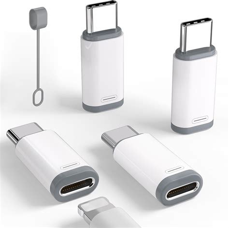 Amazon KAKAPOZO Lightning Female To USB C Male Adapter 4 Pack 27W