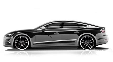 Audi A5 Sportback Design Sketch Render Car Design Sketch Car Sketch