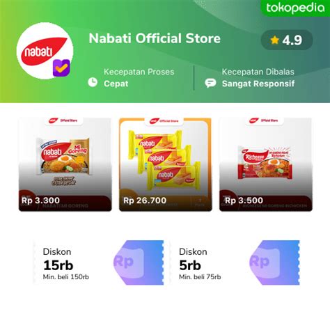 Nabati Official Store Produk Resmi And Terlengkap Tokopedia