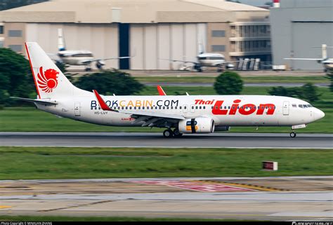 HS LUY Thai Lion Air Boeing 737 8GP WL Photo By MINXUAN ZHANG ID