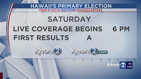 2022 Hawaii Primary Election Coverage Youtube