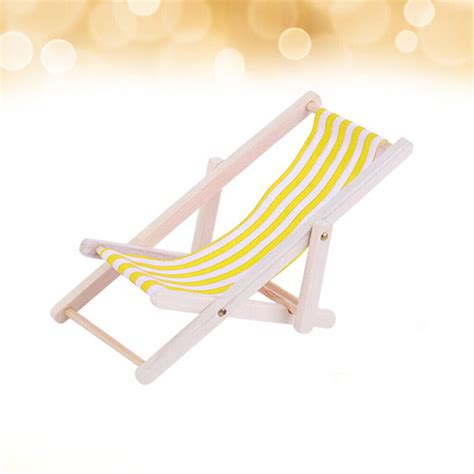 Bamboo Baby Mini Deck Chair Miniature Home Decor Ebay