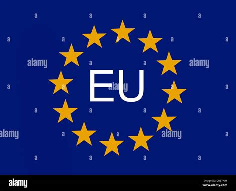 Europäische Symbol 12 EU Sternen der Europäischen Union