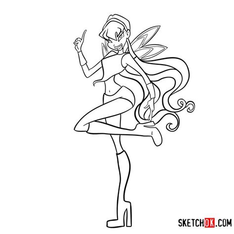 Winx Club Stella Harmonix Coloring Pages