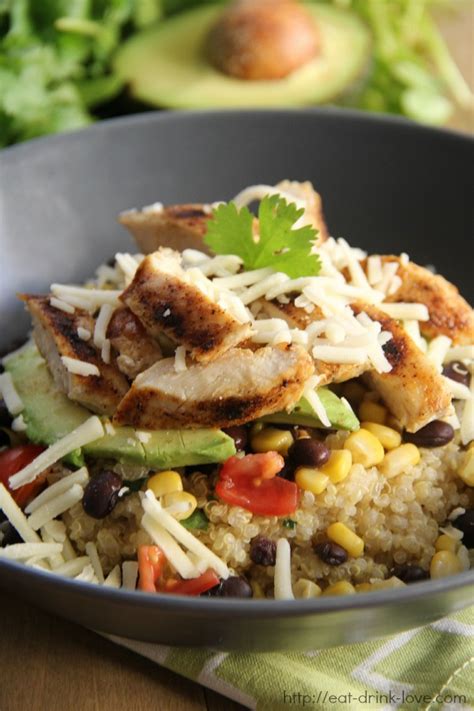 Honey Lime Chicken Bowls Eat Drink Love