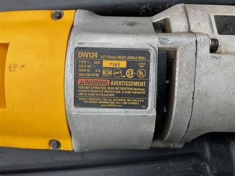 Dewalt Dw Right Angle Drill With Post Augers Bigiron Auctions