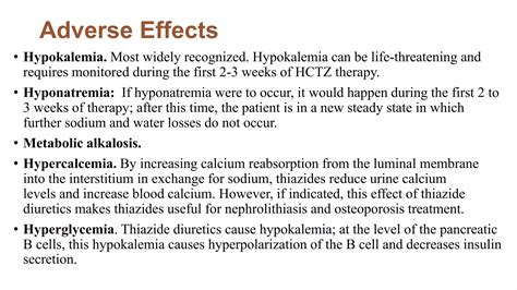 Thiazide Diuretics Pptx