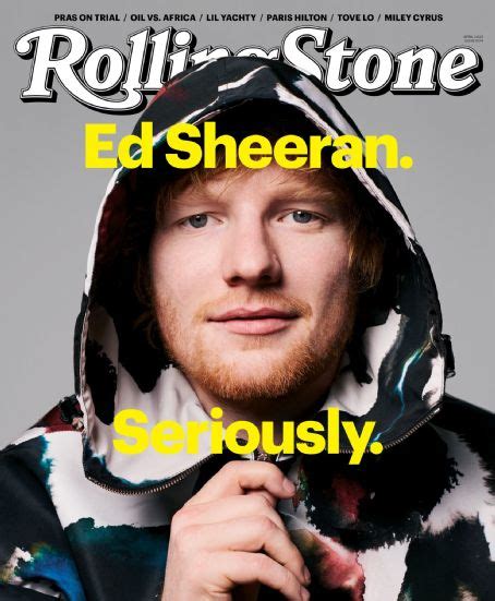 Ed Sheeran, Rolling Stone Magazine April 2023 Cover Photo - United States