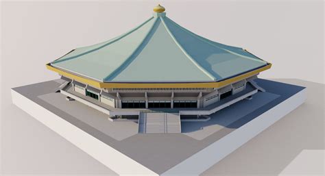 Nippon Budokan - Tokyo Japan 3D model | CGTrader