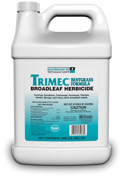 Trimec Broadleaf Herbicide Bentgrass Formula Gordon S PBI Gordon