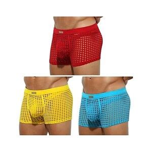 Arjen Kroos Uomo Boxer Sexy Trasparente Maglia Mutande Briefs Garza