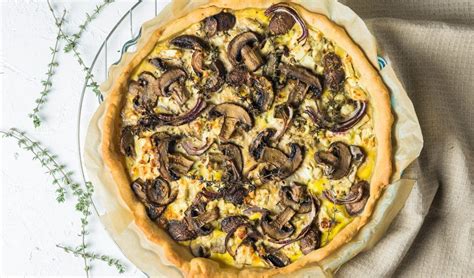 Quiche Aux Champignons Feta Et Oignon Rouge La Cuisine De G Raldine