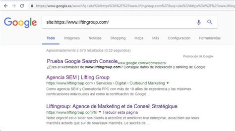 Cómo indexar tu página en Google más rápido Lifting Group