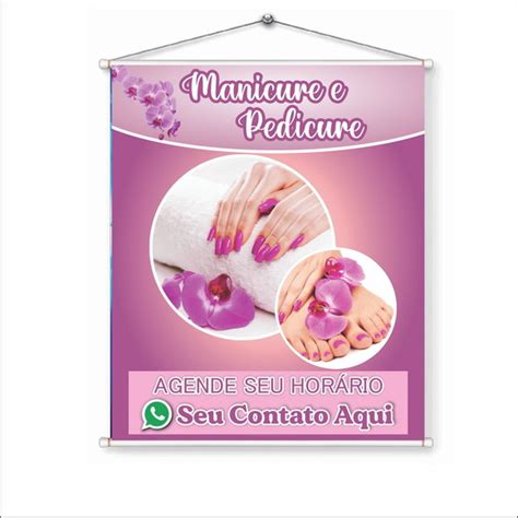 Banner Manicure E Pedicure 50x60cm Elo7 Produtos Especiais