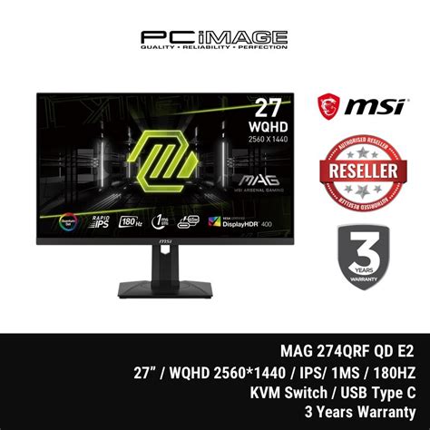 Msi Monitor Optix Mag Qrf Qd E Gaming Rapid Ips Wqhd Quantum