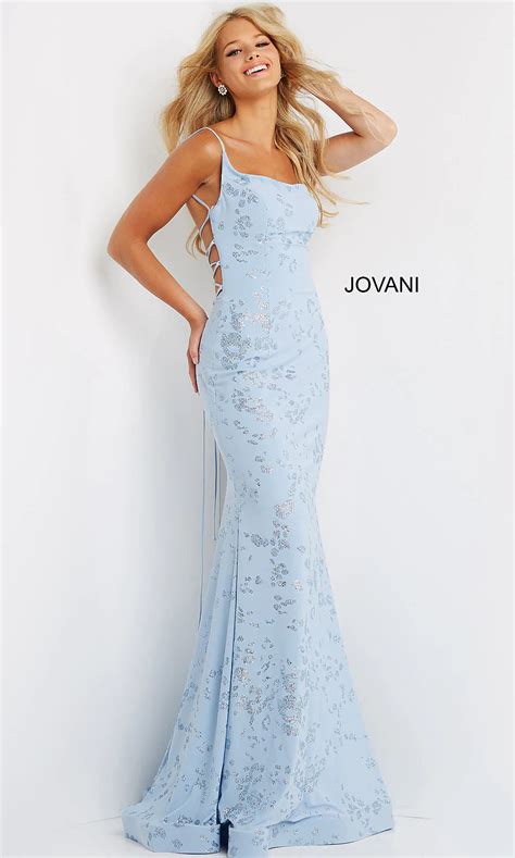 Jvn By Jovani Light Blue Glitter Prom Dress Promgirl