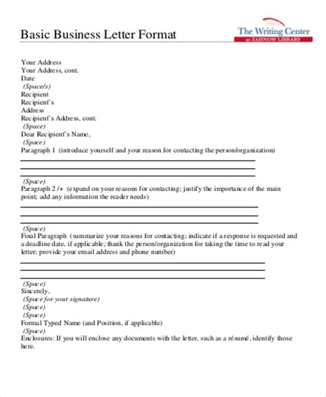 FREE 8 Example Business Letter In MS Word PDF